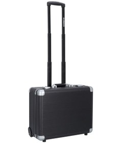 Resim Alumaxx 47 Cm Siyah Laptop Bölmeli Pilot Tipi Iş Valizi, 2 Tekerlekli, Alüminyum 