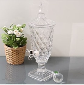 Resim Paçi Cam Su Sebil 2 Litre Cam Musluklu Şerbetlik 400382 