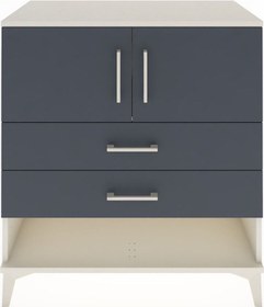 Resim Hyperion Şifonyer Tek Raflı 2 Çekmeceli 2 Kapaklı 88x44x96 Aytaşı-antrasit Aytası 