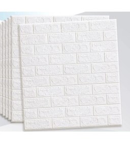 Resim Renkli Duvarlar Kendinden Yapışkanlı Sünger Tuğla Duvar Paneli 70X77 cm 6 Adet 