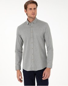 Resim Pierre Cardin Erkek Açık Haki Gömlek Desenli 50292457-vr183 Açık Haki 