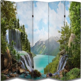 Resim Manzara Temalı Özel Tasarım Paravan Room Divider 180 x 200 cm 