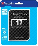 Resim Verbatim 53194 - 1TB USB 3.0 Siyah Taşınabilir Harddisk 