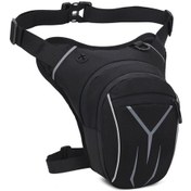 Resim Suofeng Erkek Motosiklet Bacak Çantası - Su Geçirmez, Çok Amaçlı Sürüş Ekipmanı Siyah 