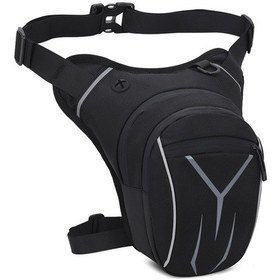 Resim Suofeng Erkek Motosiklet Bacak Çantası - Su Geçirmez, Çok Amaçlı Sürüş Ekipmanı Siyah 