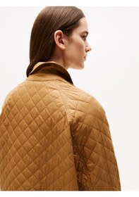 Resim Tommy Hilfiger Padded Nylon Reg Quılted Coat Kadın Kahverengi Parka - Ww0ww46448 Kahverengi 