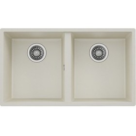 Resim SQUARE 760 TG BRIGHT CREAM Tezgahaltı Granit Eviye Krem 76 cm 115260027 