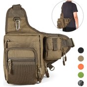 Resim Yuntech01 Çok Amaçlı Kumaş Olta Çantası - 32x39x12cm, 402g, Kaki Renk Seçeneği 