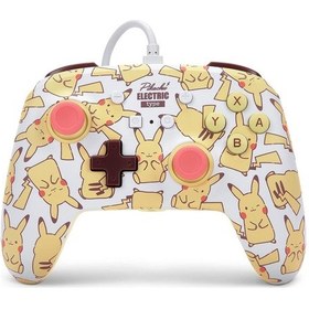 Resim Nintendo Switch Kablolu Oyun Kolu Lisanslı Pikachu Blush 