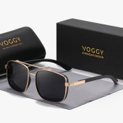 Resim VOGGY Moda Basit Retro Metal Polarize Gözlük, Erkek ve Kadınlar için Sürüş Bisiklet Balıkçılık Tatil Parti Aksesuarı Hediye 