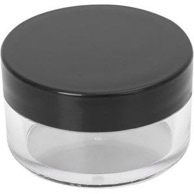 Resim 10ml Şeffaf Akrilik Plastik Krem Kavanozu Siyah Kapaklı, 12 Adet, Krem Kavanozu, Kozmetik Kavanoz, Plastik Kavanoz Şeffaf 