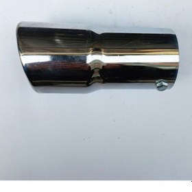 Resim 60 Mm. Antipas İç Kaplamalı Önü Kesik Yuvarlak Islık Sesli Sök/tak Vidalı Nikelaj Egzoz Eksoz Ucu 