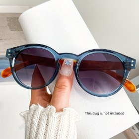 Resim Kadınlar ve Erkekler için Retro Yuvarlak Moda Gözlükleri - Kaplumbağa Kabuğu Çerçevesi Altın Vurgularla, Dekoratif Lens, Metal Menteşeler - Partiler, Performanslar & Günlük Kullanım İçin Çok Yönlü 