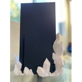 Resim Dlc 3d Design Xbox x Serisi Crystal Stand Xbox Standı Xbox Kristal Stand Crystal Dock Xbox Series x 