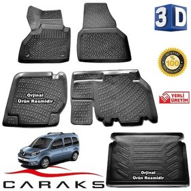 Resim Kangoo 3D Havuzlu Paspas+Bagaj Havuzu 2015-2020 Arası N11.20621 