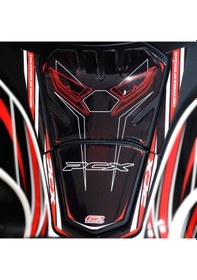 Resim GP Kompozit Honda PCX 125 2021-2024 Uyumlu Tank Pad Kırmızı 