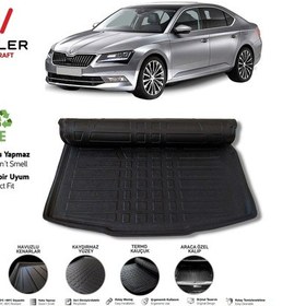 Resim Skoda Superb Bagaj Havuzu 2015 2022 Arası 3D Wöller Ultraflex 