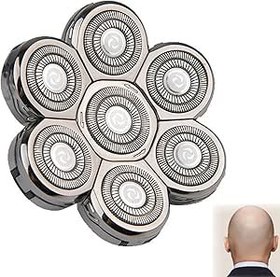 Resim COZERI Kel tıraş makinesi için yedek bıçak başlığı, 7D ıslak ve kuru tıraş başlıkları, erkekler için evrensel tıraş makinesi, kendinden bilenen bıçaklar, verimli tıraş, gümüş (7D) 
