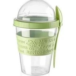 Resim Olgun Home Take'n Go Kapaklı Kaşıklı Hazırla ve Çık Meyveli Yoğurt Kabı 