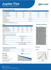 Resim 550w Esnek Güneş Paneli Marin / Karavan / Trapez Çatı / Branda Üstü Hafif Ve Kolay Montaj Solar Panel Ht72-18x Nlm 