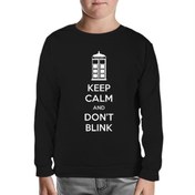 Resim Doctor Who - Don't Blink Siyah Çocuk Sweatshirt 