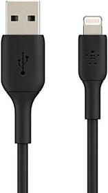 Resim Belkin Lightning Kablosu, iPhone 15, 14, 13, 12, SE, 11, XS, XR, X,8, iPad, Airpods Pro uyumlu Boost Charge Lightning, USB Kablosu, Şarj Kablosu, 2m, Siyah, CAA001bt2MBK 
