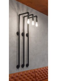 Resim Dekoratif Duvara Borudan Aydınlatma Lambader 1 Adet 