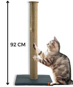 Resim Saule 90 Cm Büyük Kedi Tırmalama Tahtası Catnipli Uzun Tırmalama Tahtası Minder Yüzey Lacivert 