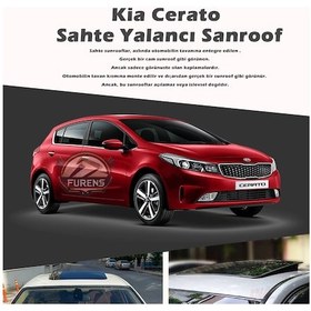 Resim Kia Cerato Parlak Siyah Yalancı Çakma Sahte Sunroof 
