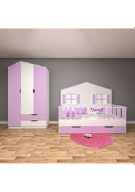Resim Roof Bebek Odası Takımı Mdf Antrasit 
