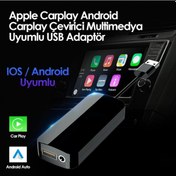 Resim Apple Carplay Android Carplay Çevirici Multimedya USB Adaptör 