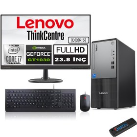 Resim Lenovo Thinkcentre Neo 50T Gen5 Intel Core I7 13700 48GB Ddr5 4tb SSD 23.8 Inç Monitör Windows 11 Home Nvidia GT1030 10302412UB000LTRH20+ZETTA Flash Bellek 