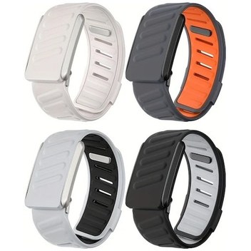 Sunshine022 Nefes Alabilir Çift Renk Silikon Whoop 4.0 Kayışı Orange