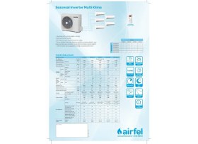 Resim Airfel 9+18 Iç 2LMX50A Dış Multi Inverter Klima 