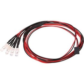 Resim Dancemonkey 4'lü Led Aydınlatma Seti - Beyaz Ve Kırmızı - Traxxas, Tamiya, Axial Uyumlu 