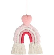 Resim Suntek Araba Asılı Dekorasyon Sarkan İç Kolye Dekor Pembe 