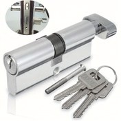 Resim Standart Alüminyum Kilit Silindiri İçin Kapılar, Küçük Boyut 70, Yatak Odası Kilitleri İçin Uygundur, Güvenilir ve Güvenli Hırsızlığa Karşı Özellikler. 