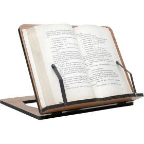 Resim Ahşap Tablet Telefon Tutucu Ayarlanabilir Kitap Okuma Sehpası Standı Rahle 