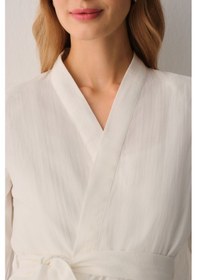 Resim Suwen Angel Pamuklu Hamile Lohusa Sabahlık Sh26508615l036 Ekru 