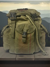 Resim Kaliteli Tek Gözlü Vintage Disayn Unisex Sırt Günlük Okul Gezi Kamp Trekking Çantası Kc Ahtapot Bag Haki 