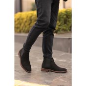 Resim Shoetyle - Siyah Nubuk Erkek Chelsea Bot 365-0010 