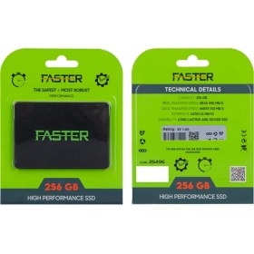 Resim Faster FS-256 SATA3 256 GB SSD 550 MB/s Okuma 510 MB/s Yazma Hızlarıyla Harddisk 