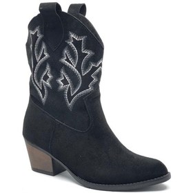 Resim Asya Western Kısa Çizme Kovboy Kadın Kısa Çizme 001 