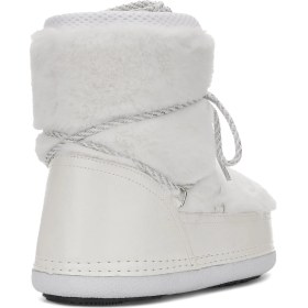 Resim Günlük Kadın Kar Botu Kürklü Bağcıklı Anne Kız Rahat Astarlı Kalın Taban 327 