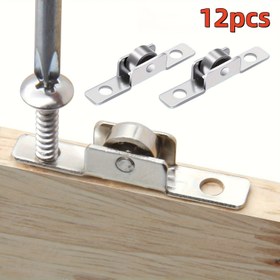 Resim 12 adet Metal Kayar Pencere Rulman Kayar Kapı Rulman Donanım Aksesuarları - Pencereler, Dolaplar, Kapılar için Uygun 
