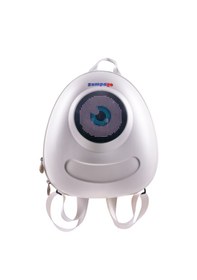 Resim Zampago Led Big Eyes Akıllı Çocuk Sırt Çantası Sert Kasa, Usb Şarj Girişli Beyaz 