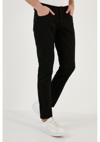 Resim Buratti Pamuklu Normal Bel Regular Fit Boru Paça Jeans Erkek Kot Pantolon 2210J57Parma Siyah 