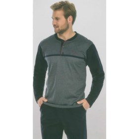 Resim Pierre Cardin 5277 Uzun Kollu Jakarlı Erkek Pijama Takımı 