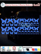 Resim Onur Reklam Holografik Kelebek Sticker Seti – Suya Dayanıklı 62’li Dekoratif Etiket 