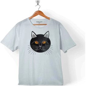 Resim Kendim Seçtim Kara Kedi Göz Black Cat Eye Çocuk T-Shirt 